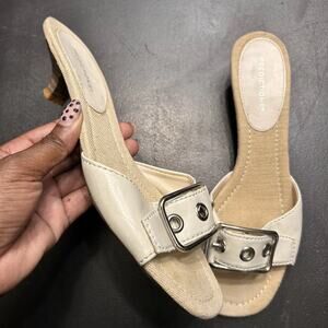 2000s Predictions Kitten Heel Mules with A Buckle Detail! #2000s #Y2k Vintage